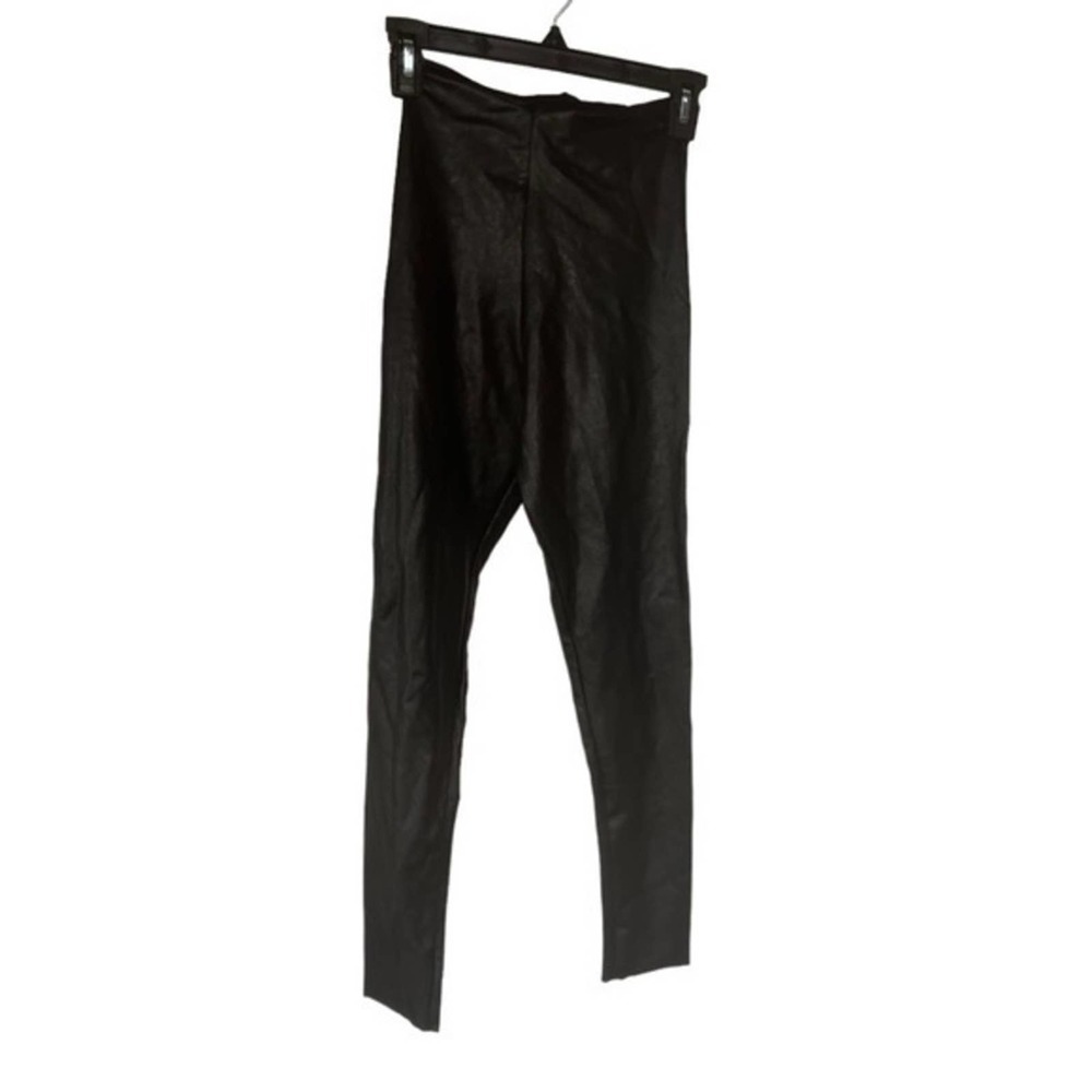 Commando SLG06 Perfect Control Black Faux Leather Leggings Size Small NWT - Picture 5 of 8